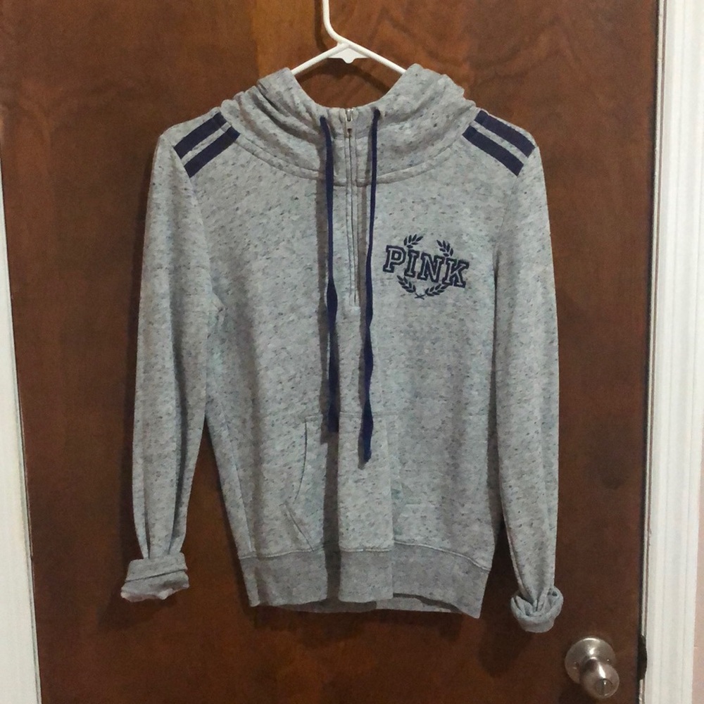 VS PINK grey jacket- lightly used